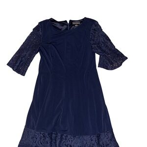 Jessica Howard Navy Lace Kids Dress